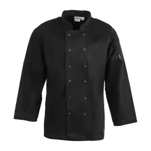 Whites Vegas Unisex Chefs Jacket Long Sleeve Black M - A438-M