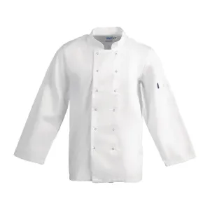 Whites Vegas Unisex Chefs Jacket Long Sleeve White S - A134-S