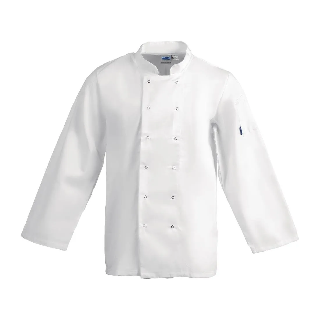 Whites Vegas Unisex Chefs Jacket Long Sleeve White S - A134-S