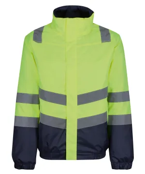 Yellow/Navy - Pro hi-vis classic bomber jacket